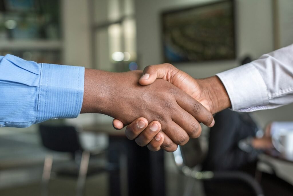 Attorney and client handshake agreement - Onah Attorneys
